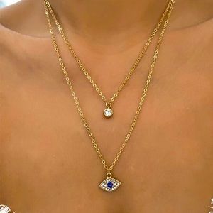 Gold Layered Eye 👁 Necklace